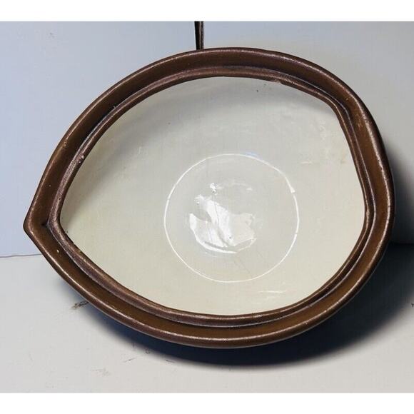 VTG Holland Mold Hand Painted Ceramic Squirrel on Acorn Nut Candy Bowl Signed 70 - Picture 2 of 4